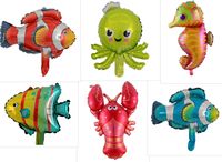 Ballon collage zeedieren